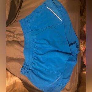 Electric blue lululemon hotty hot shorts